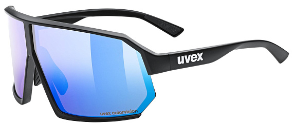 Очки Uvex 237 Cv Черный матовый/Синий - Фото 1 большая
