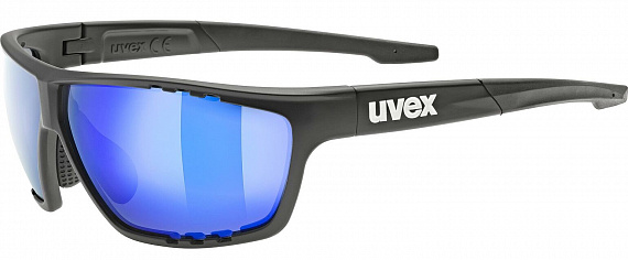 Очки Uvex 706 Black Matt/Mirror Blue - Фото 1 большая