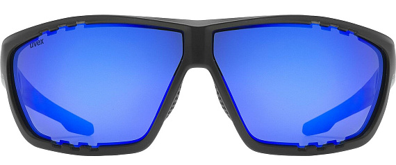 Очки Uvex 706 Black Matt/Mirror Blue - Фото 2 большая