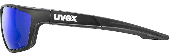 Очки Uvex 706 Black Matt/Mirror Blue - Фото 4 большая