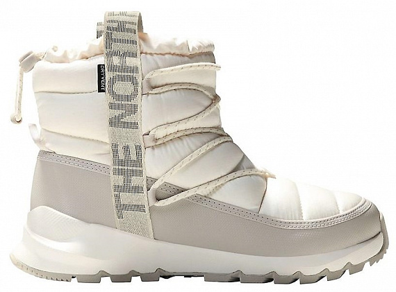 Сапоги женские The North Face Thermoball Lace Up WP Gardenia White/Silver Grey - Фото 1 большая