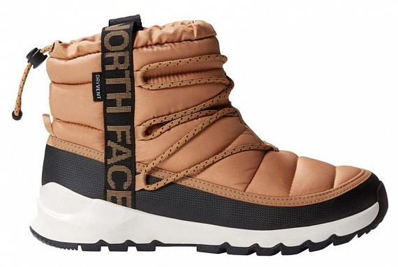 Сапоги женские The North Face Thermoball Lace Up WP Almond Butter/Tnf Black - Фото 1 большая