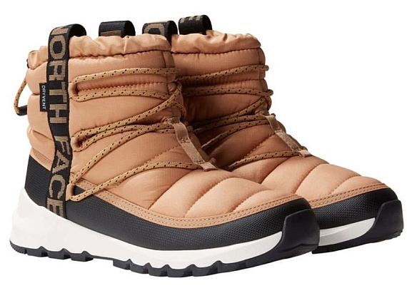 Сапоги женские The North Face Thermoball Lace Up WP Almond Butter/Tnf Black - Фото 2 большая