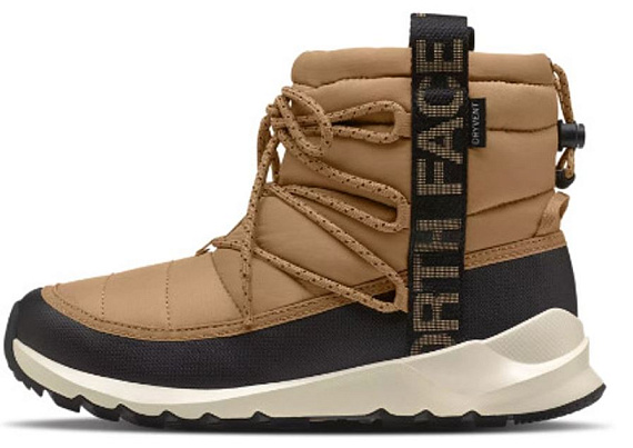 Сапоги женские The North Face Thermoball Lace Up WP Almond Butter/Tnf Black - Фото 4 большая