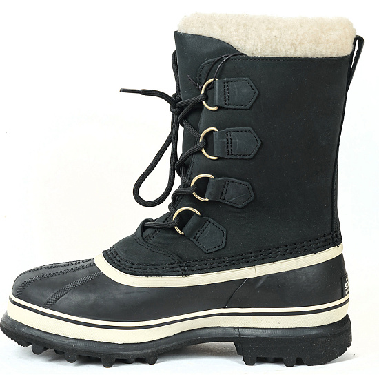 Ботинки женские Sorel Caribou Black/Stone - Фото 3 большая