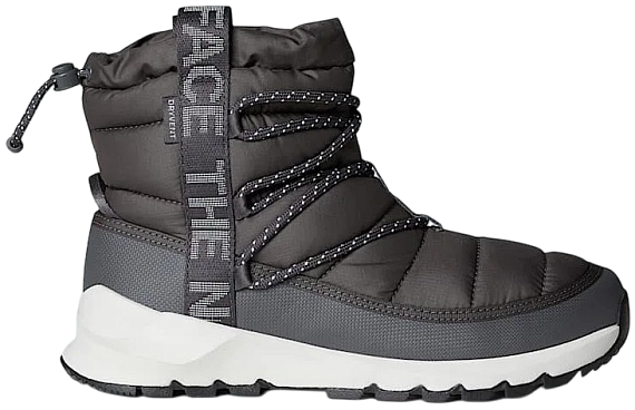 Сапоги женские The North Face Thermoball Lace Up WP Anthracite Grey/White Ash - Фото 1 большая