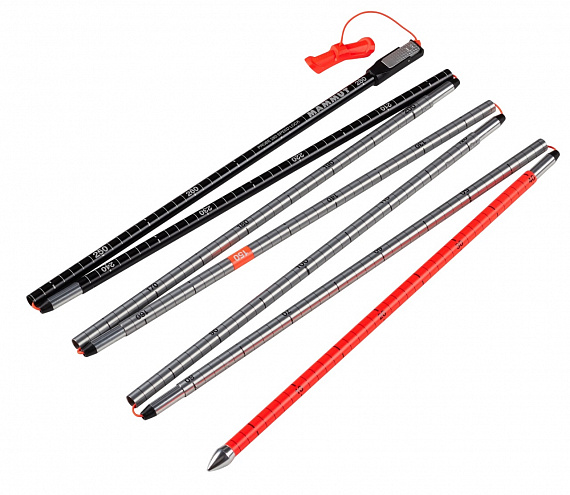 Щуп лавинный Mammut Probe 280 speed lock Vibrant Orange - Фото 1 большая