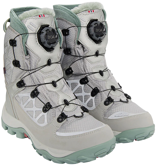 Ботинки женские Viking Constrictor 3 High Wp Boa Silver/Aqua - Фото 2 большая