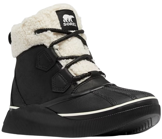 Ботинки женские Sorel Out N About IV Chillz Wp Black/ Chalk - Фото 8 большая