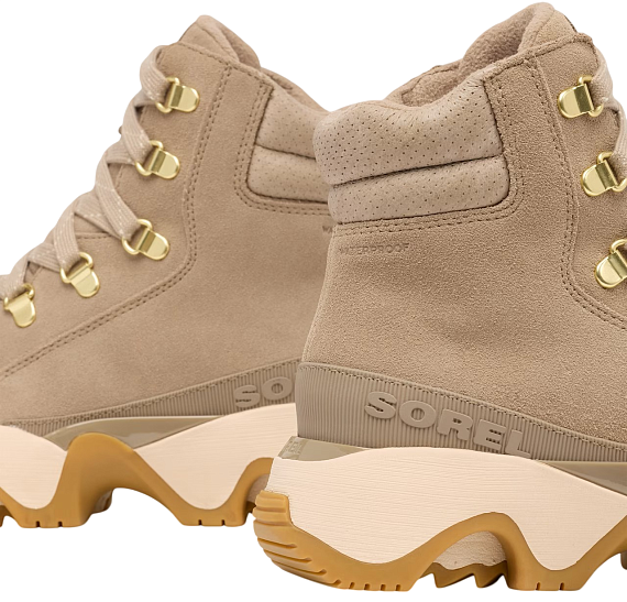 Ботинки женские Sorel Kinetic Impact Conquest Plus Wp Omega Taupe/ Gum - Фото 2 большая