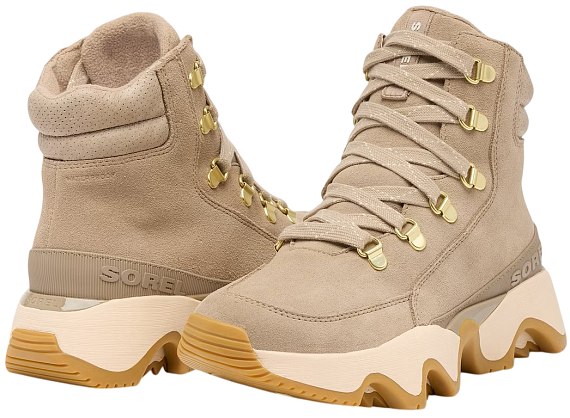 Ботинки женские Sorel Kinetic Impact Conquest Plus Wp Omega Taupe/ Gum - Фото 3 большая