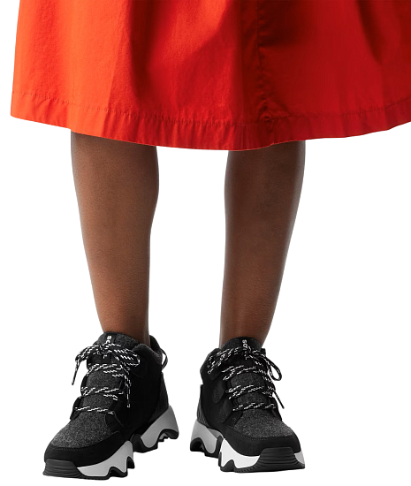 Ботинки женские Sorel Kinetic Impact Caribou Plus Wp Black/ Sea Salt - Фото 2 большая