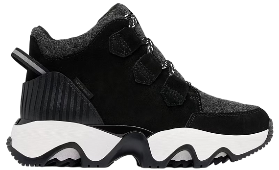 Ботинки женские Sorel Kinetic Impact Caribou Plus Wp Black/ Sea Salt - Фото 1 большая