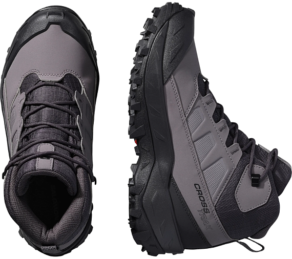 Ботинки женские Salomon Crosstrak WP Nine Iron/Excalibur/Phantom - Фото 4 большая