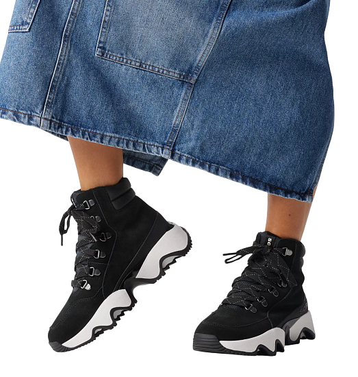 Ботинки женские Sorel Kinetic Impact Conquest Plus Wp Black/Sea Salt - Фото 8 большая