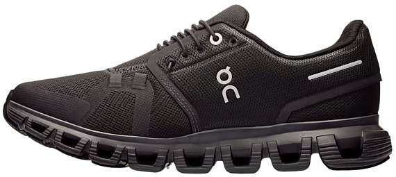 Кроссовки женские On Cloud 6 Black/Black - Фото 4 большая