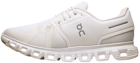 Кроссовки женские On Cloud 6 White/White - Фото 4 большая