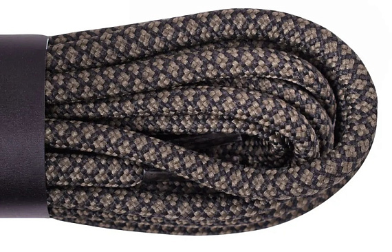 Шнурки Cord 100см Black/Khaki - Фото 2 большая