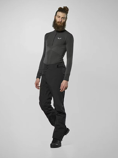 Брюки мужские Salewa Ortles Gtx 3L Epe Black Out - Фото 2 большая
