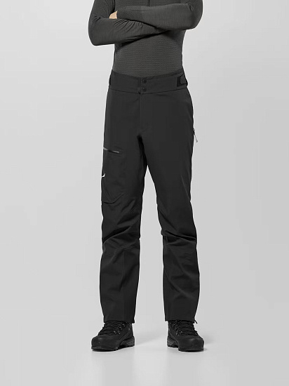 Брюки мужские Salewa Ortles Gtx 3L Epe Black Out - Фото 4 большая