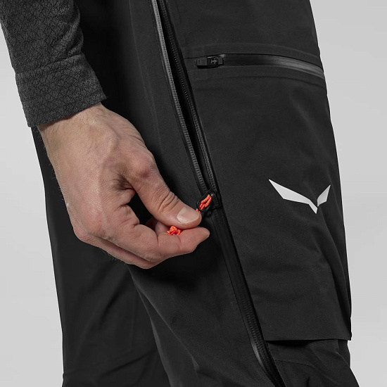 Брюки мужские Salewa Ortles Gtx 3L Epe Black Out - Фото 6 большая