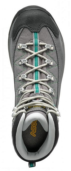 Ботинки женские Asolo Finder GV ML Grey/Stone/Shamrock Green - Фото 7 большая
