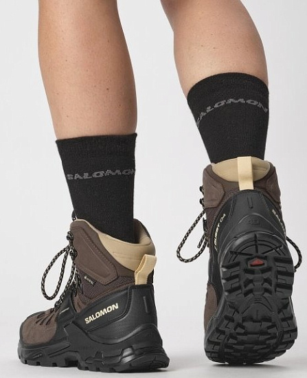 Ботинки женские Salomon Quest 4 Gtx Shopping Bag/Black/Cork - Фото 4 большая