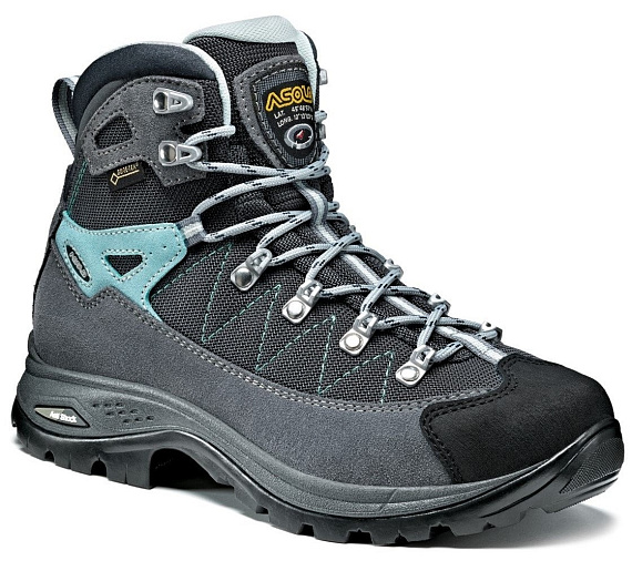 Ботинки женские Asolo Finder GV ML Grey/Gunmetal/Pool Side - Фото 2 большая