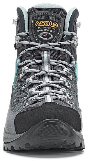 Ботинки женские Asolo Finder GV ML Grey/Gunmetal/Pool Side - Фото 5 большая