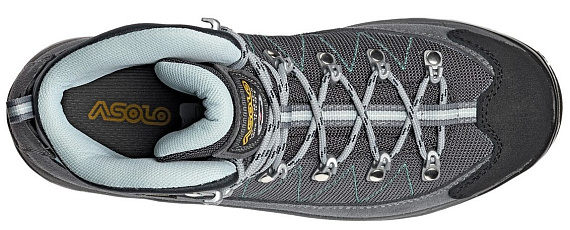 Ботинки женские Asolo Finder GV ML Grey/Gunmetal/Pool Side - Фото 7 большая