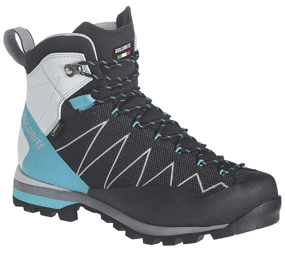 Ботинки женские Dolomite Crodarossa Pro Gtx 2.0 Black/Capri Blue - Фото 2 большая