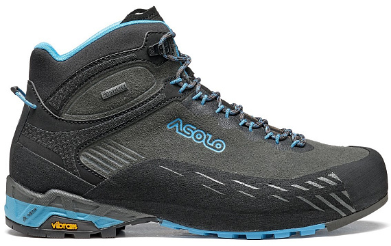 Ботинки женские Asolo Eldo Mid Lth GV ML Graphite/Blue Moon - Фото 1 большая