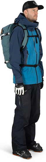 Рюкзак Osprey Soelden 25 Cascade Blue/Raven Black - Фото 10 большая