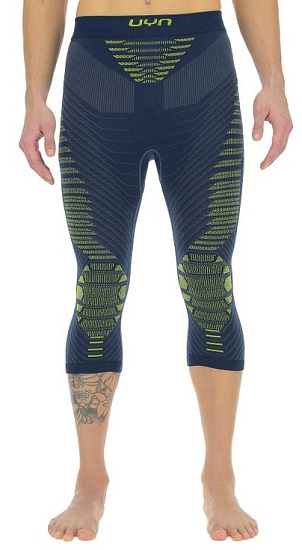 Кальсоны мужские UYN 3/4 Resilyon Uw Medium Dark Blue/Yellow - Фото 1 большая