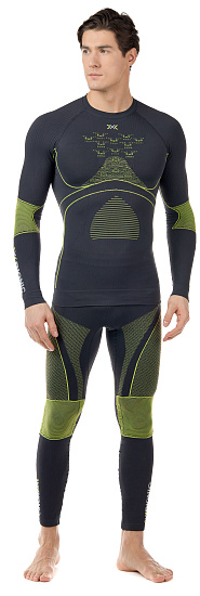 Кальсоны мужские X-Bionic Energy Accumulator 4.0 Charcoal/Yellow - Фото 3 большая