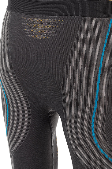 Кальсоны мужские UYN Evolutyon Uw Long Charcoal/Gold/Atlantic - Фото 5 большая