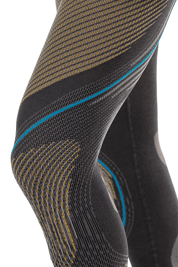 Кальсоны мужские UYN Evolutyon Uw Long Charcoal/Gold/Atlantic - Фото 6 большая