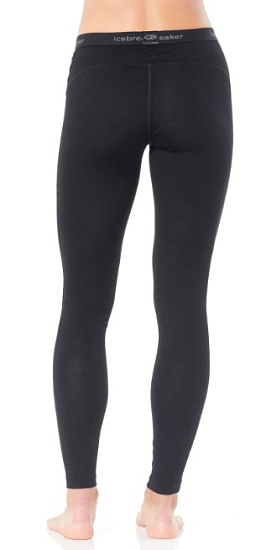 Кальсоны женские Icebreaker 200 Oasis Leggings Black - Фото 3 большая