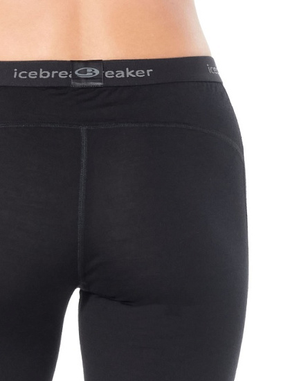 Кальсоны женские Icebreaker 200 Oasis Leggings Black - Фото 5 большая