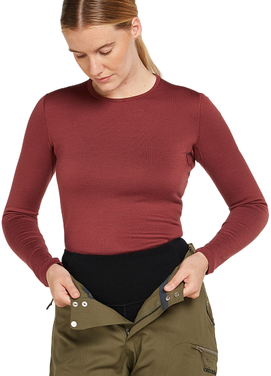 Кальсоны женские Icebreaker Merino 260 Tech High Rise Black - Фото 5 большая