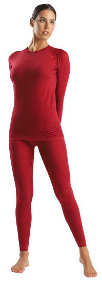 Кальсоны женские UYN Energyon Biotech Uw Long Sofisticated Red - Фото 3 большая