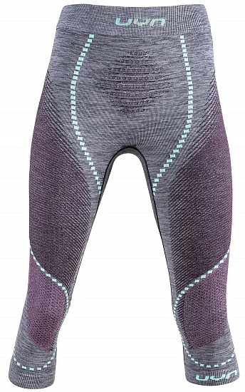 Кальсоны женские UYN Ambityon Uw Medium Melange Black Melange/Pink/Aqua - Фото 1 большая