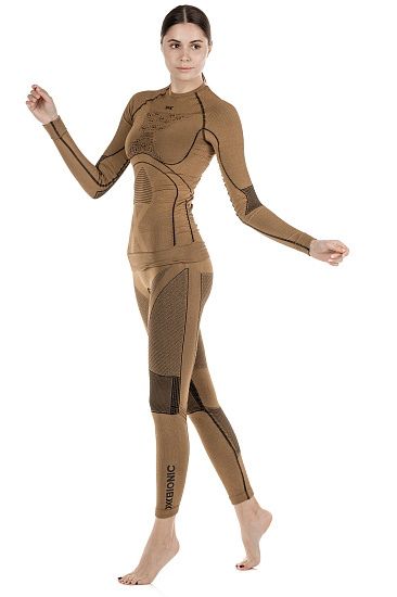 Кальсоны женские X-Bionic Radiactor 4.0 Gold/Black - Фото 3 большая