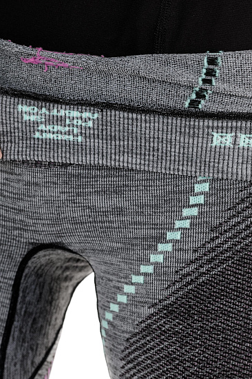 Кальсоны женские UYN Ambityon UW Long Black Melange/Pink/Aqua - Фото 6 большая