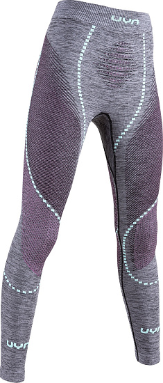 Кальсоны женские UYN Ambityon UW Long Black Melange/Pink/Aqua - Фото 3 большая