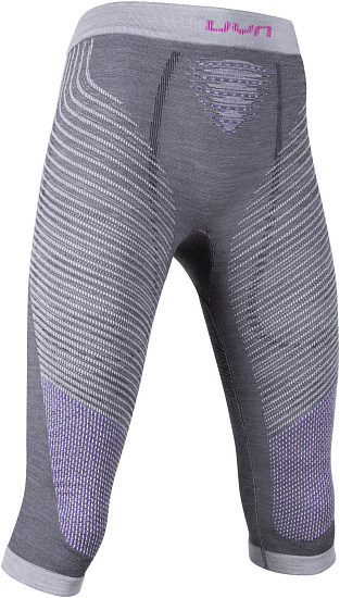 Кальсоны женские UYN 3/4 Underwear Fusyon Uw Medium Anthracite/Purple/Pink - Фото 3 большая