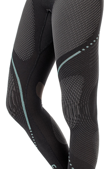 Кальсоны женские UYN Evolutyon Uw Long Charcoal/Anthracite/Aqua - Фото 7 большая