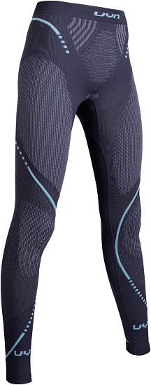 Кальсоны женские UYN Evolutyon Uw Long Charcoal/Anthracite/Aqua - Фото 3 большая