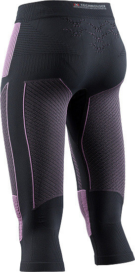 Кальсоны женские X-Bionic Energy Accumulator 4.0 3/4 Charcoal/Magnolia - Фото 2 большая