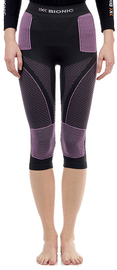 Кальсоны женские X-Bionic Energy Accumulator 4.0 3/4 Charcoal/Magnolia - Фото 3 большая